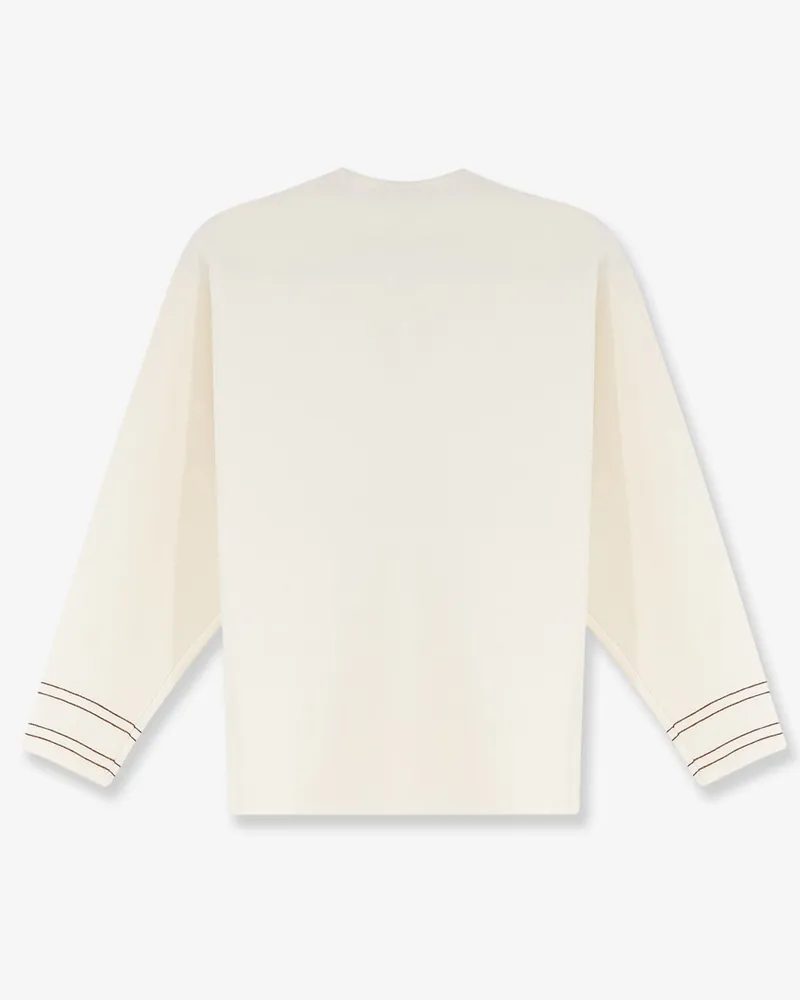 Max Mara Women's Wool-Blend Sweater Mxmundici White White
