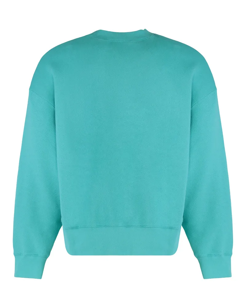 Palm Angels Patch Bear Embroidered Sweatshirt — Green Green
