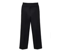 Women's Black Cotton Casual Pants