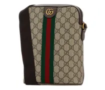 Men's Ophidia Crossbody Bag Beige Fabric