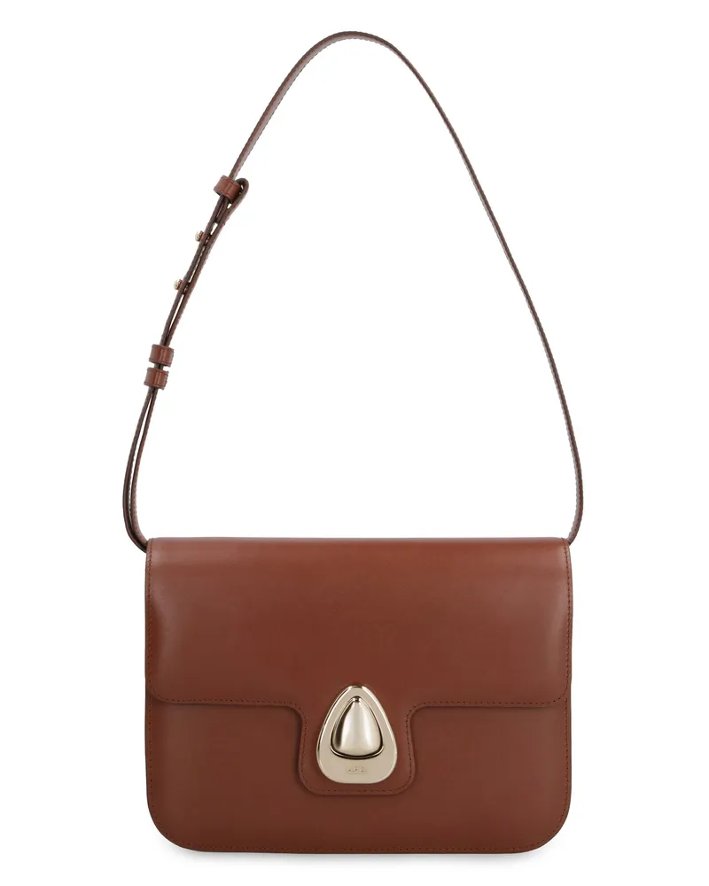 A.P.C. Astra Shoulder Bag — Brown Brown