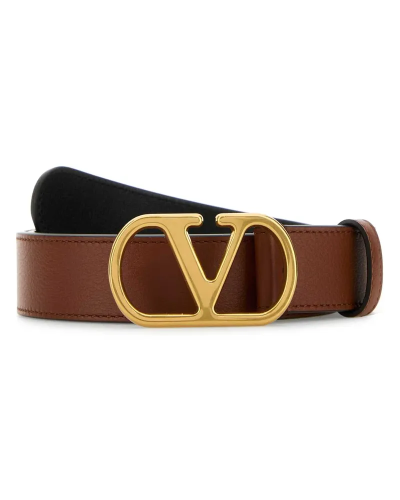 Valentino Garavani Women's Caramel Leather Belt Deepcaramel Cinture Brown