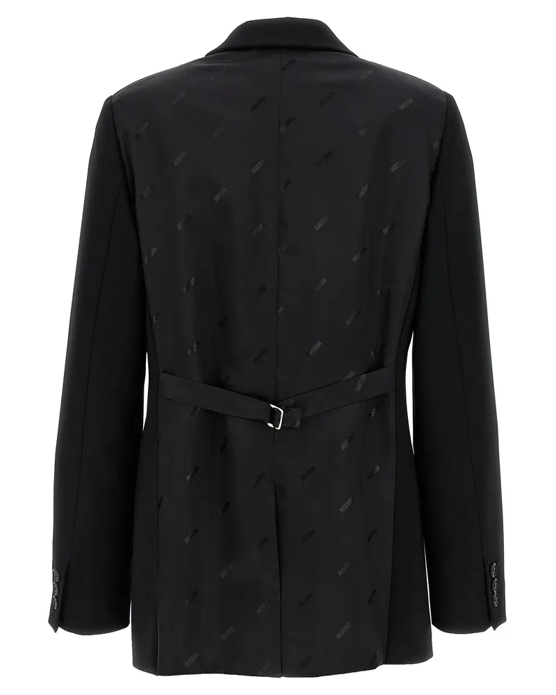 Moschino Women's Black Polyester Blazer Clothing Black