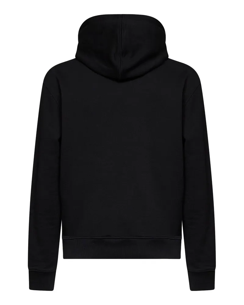 AMI Paris Men's Cotton Hoodie Ami De Cœur Black Sweatshirts Sweater Black