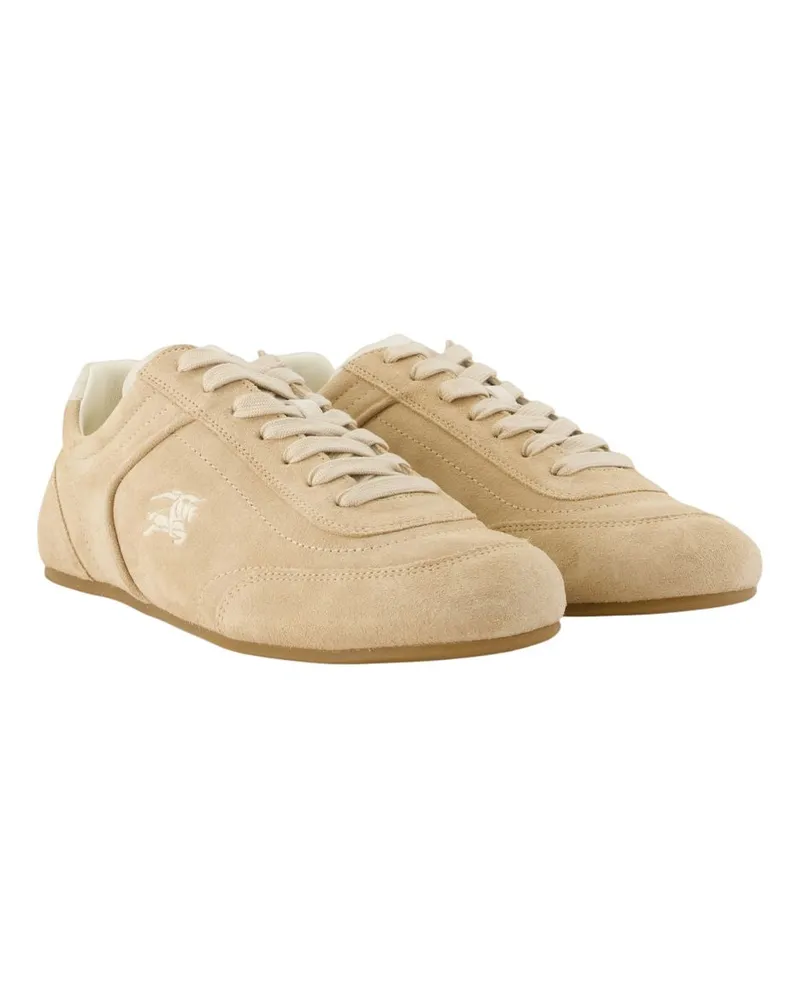 Burberry Women's Lf Knight L Sneakers -  Leather Beige Calfskin Shoes Beige