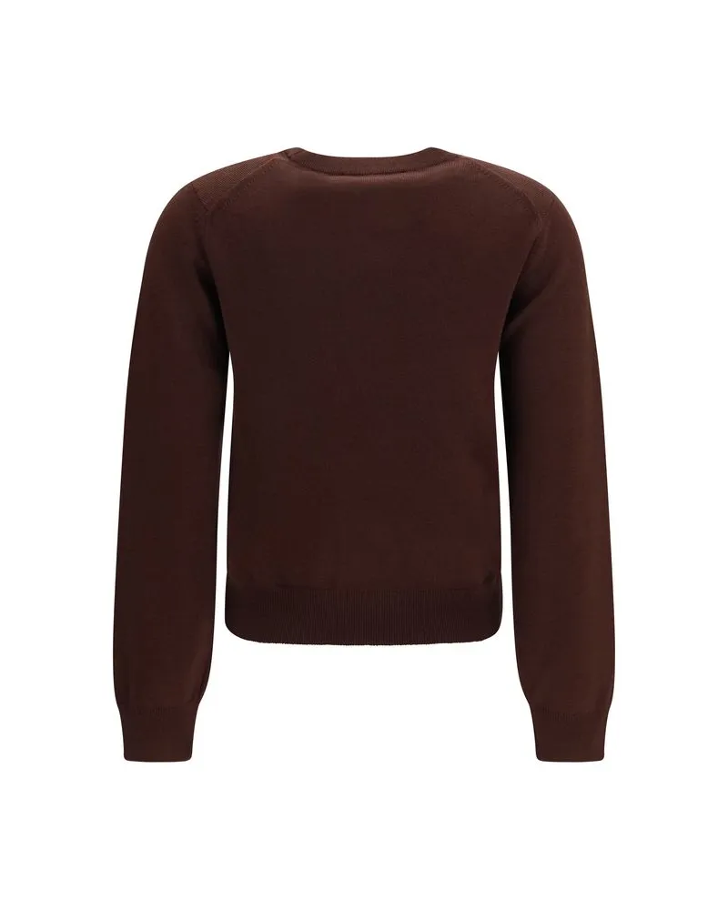 Kitsuné Merino Wool Sweater — Brown Brown