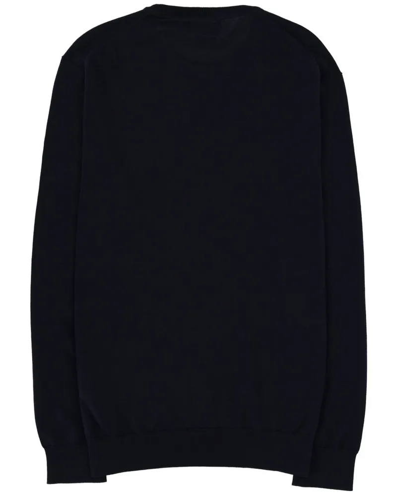 Ralph Lauren Logo-Embroidered Pima Cotton Sweatshirt — Blue Blue