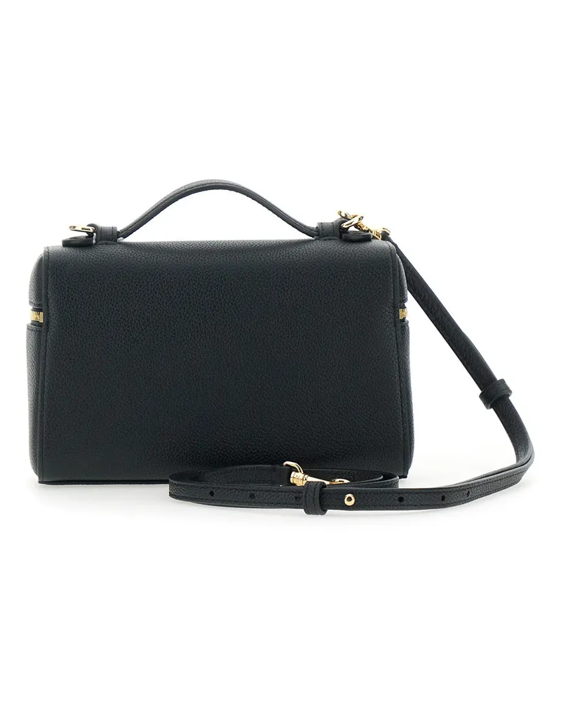Tory Burch Women's Crossbody Bag Romy Black Leather Cow Shoulder Black