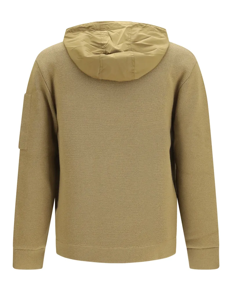 C.P. Company Reversible Merino Wool Nylon Jacket — Beige Beige