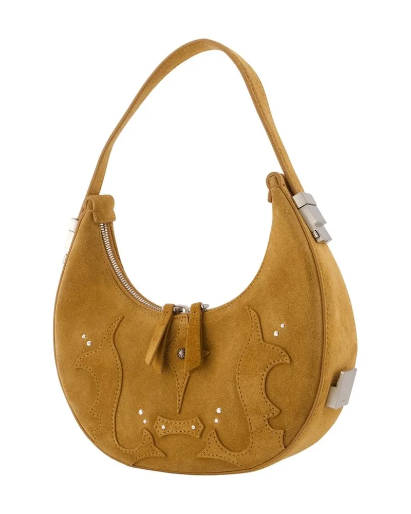 OSOI Women's Toni Mini Handbag -  Leather Yellow Cowhide Bags Handbags-Purses Yellow