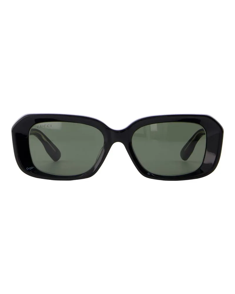Gucci Women's Gg1531sk-001 Acetate Logo-Plaque Sunglasses Black Black