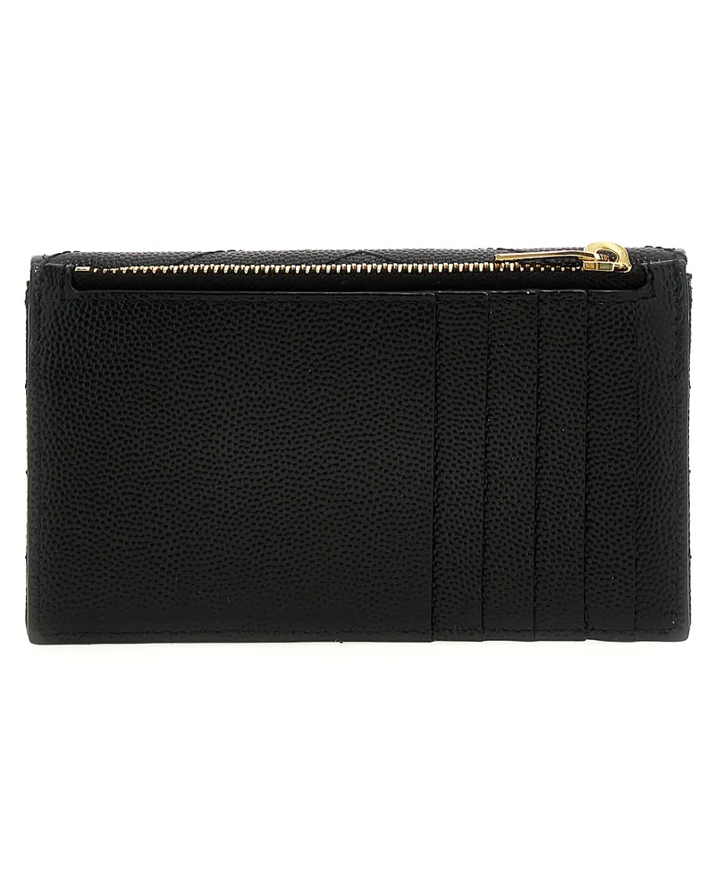 Saint Laurent Cassandre Card Case — Black Black