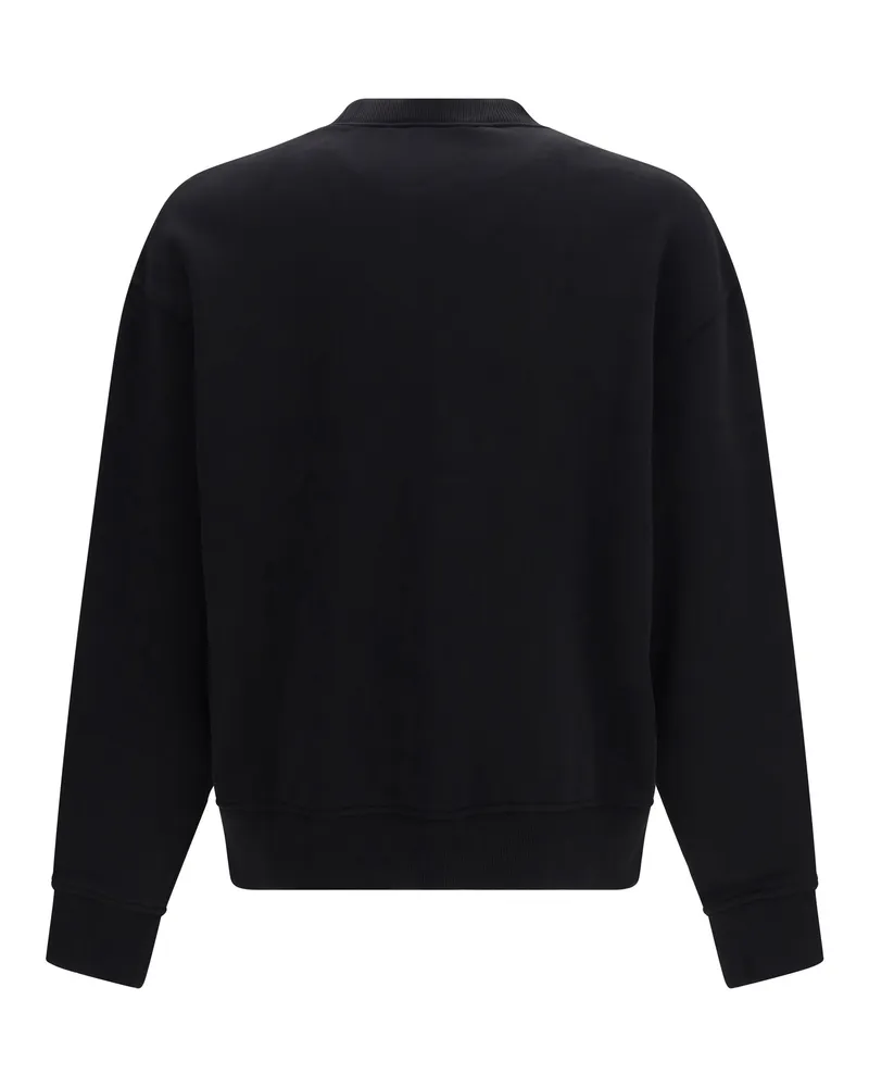 Palm Angels Men Bear Sweatshirt Black Brown Cotton; Elastane Sweatshirts Sweater Black