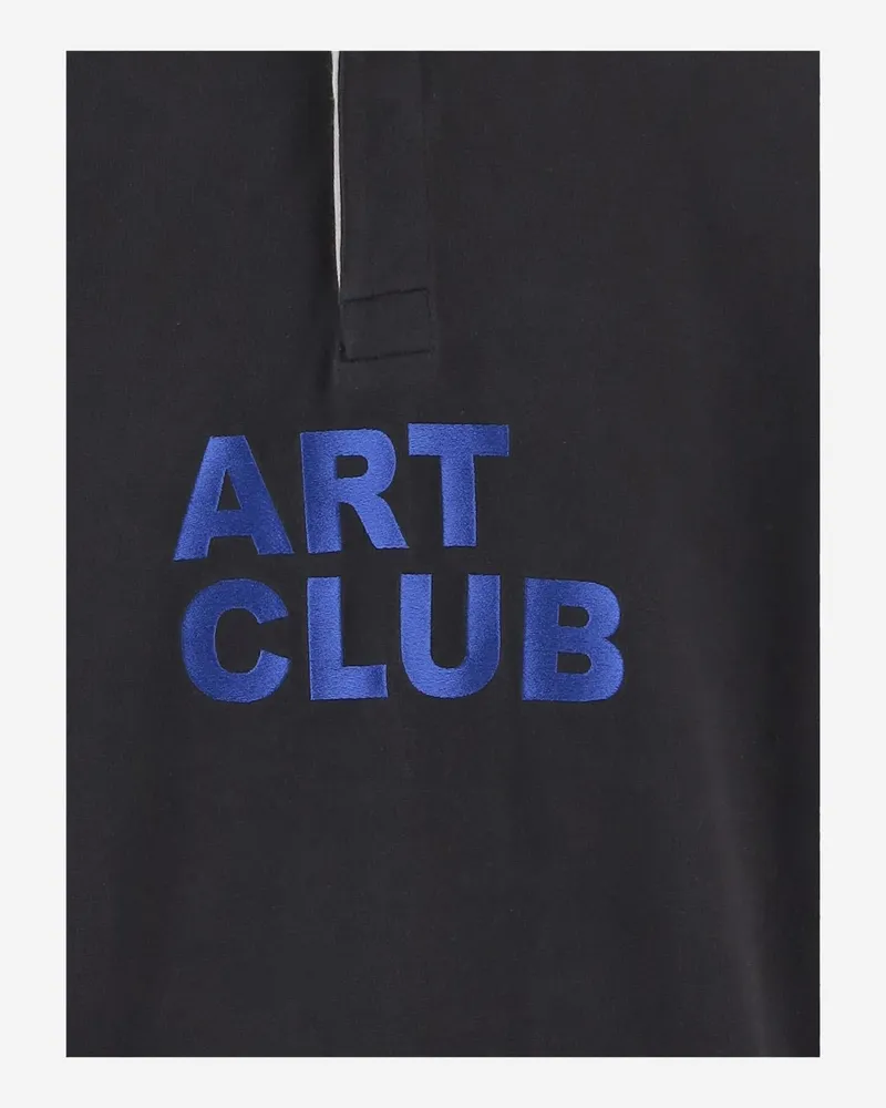 J.W.Anderson Long-Sleeved Cotton Polo Shirt — Black Black