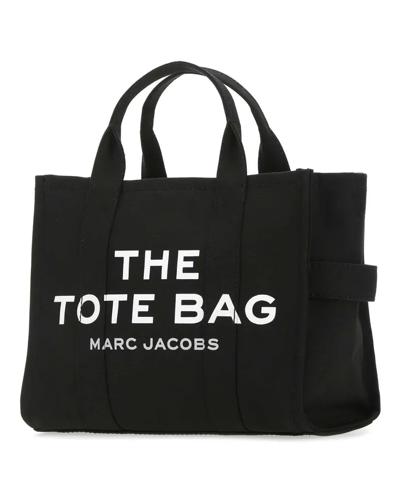Marc Jacobs Women's Black Canvas The Tote Bag Handbag 001 Cotton Borse A Mano Black