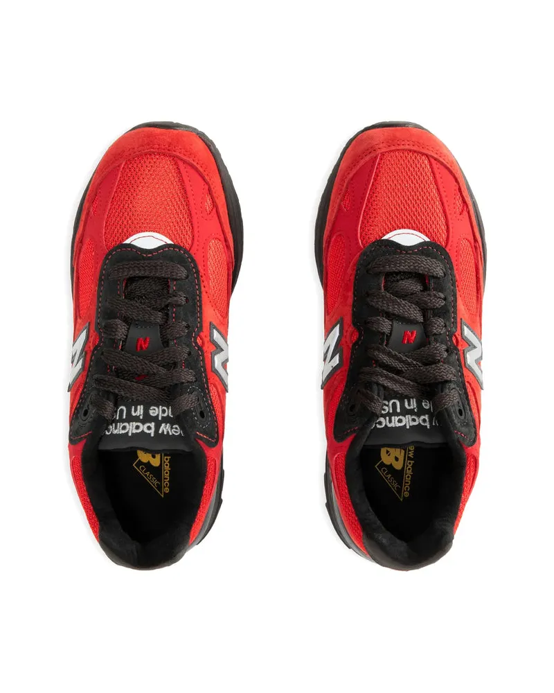 New Balance Calf Suede Sneaker — Red Red