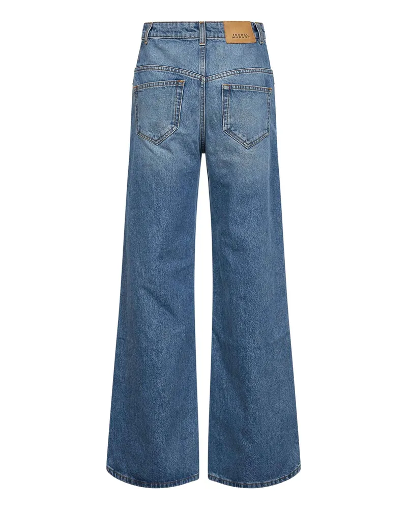 Isabel Marant Women's Light Blue Cotton Denim Jeans Blue