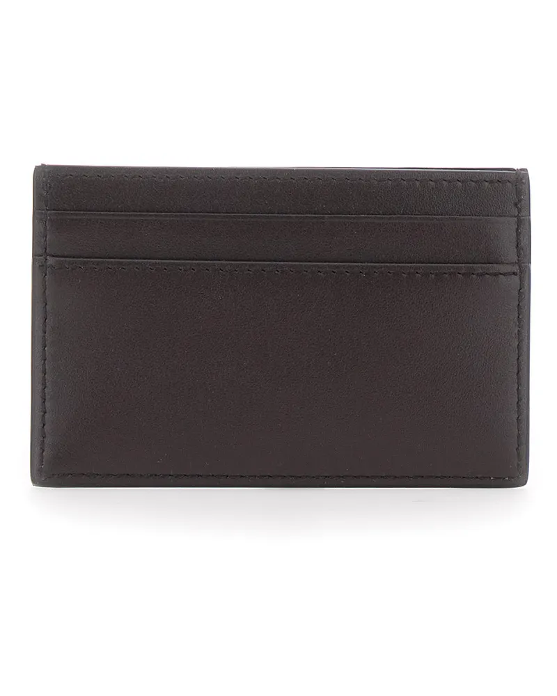 Gucci Men's Card Holder With Horsebit, Brown Leather Calf Accessory Brown