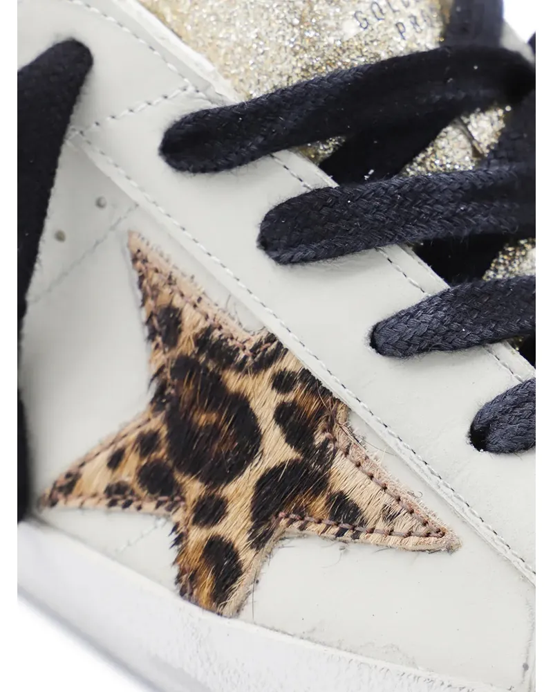 Golden Goose Women's Super-Star Glittered Sneakers Aw25 W Off-white