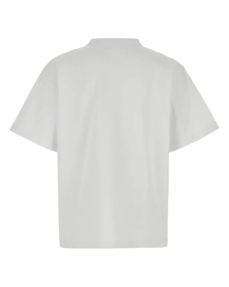 Sacai Unisex Cotton T-Shirt White White