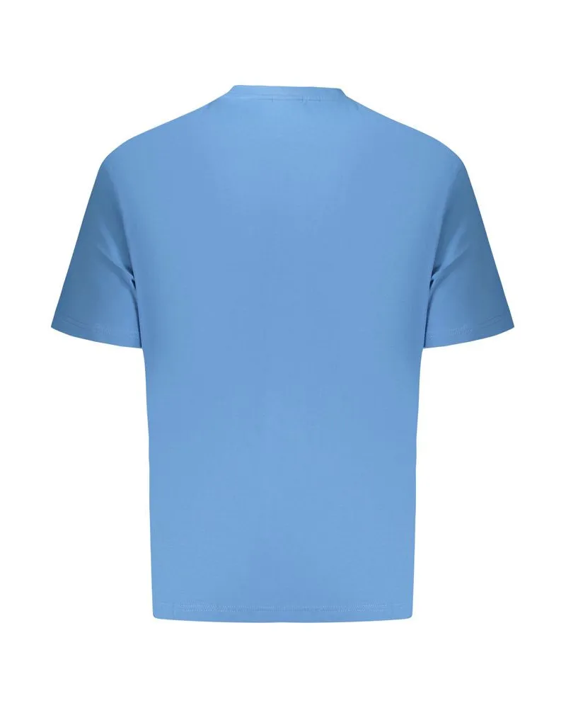 Napapijri Logo-Print Cotton T-Shirt — Blue Blue