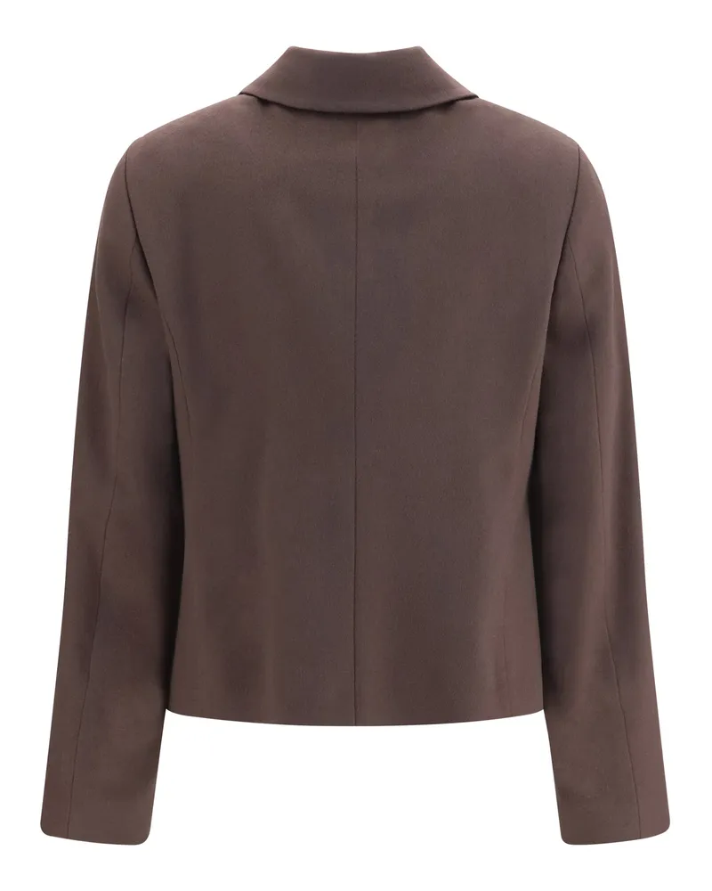 LARDINI Women's Virgin Wool Jacket 450 Fleece Ovis Aries 