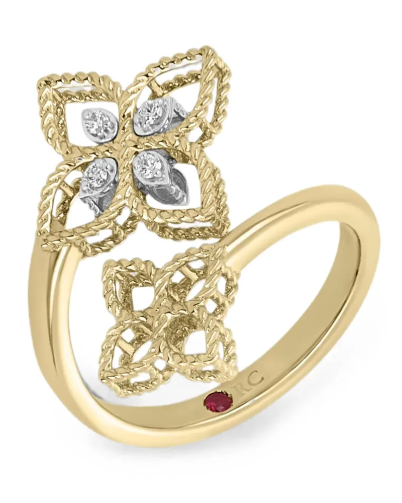 Roberto Coin Women's 18kt Yellow Gold Diamonds Rings Aw26 W Gold