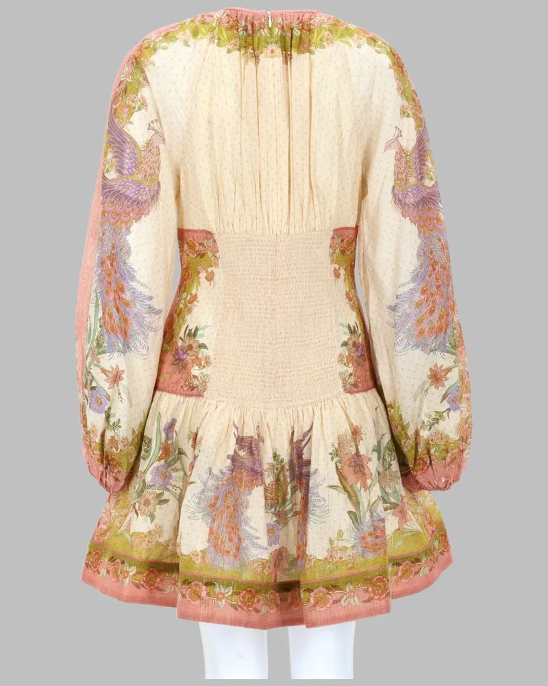 Zimmermann Indra Mini Dress — Multicolor Multicolor