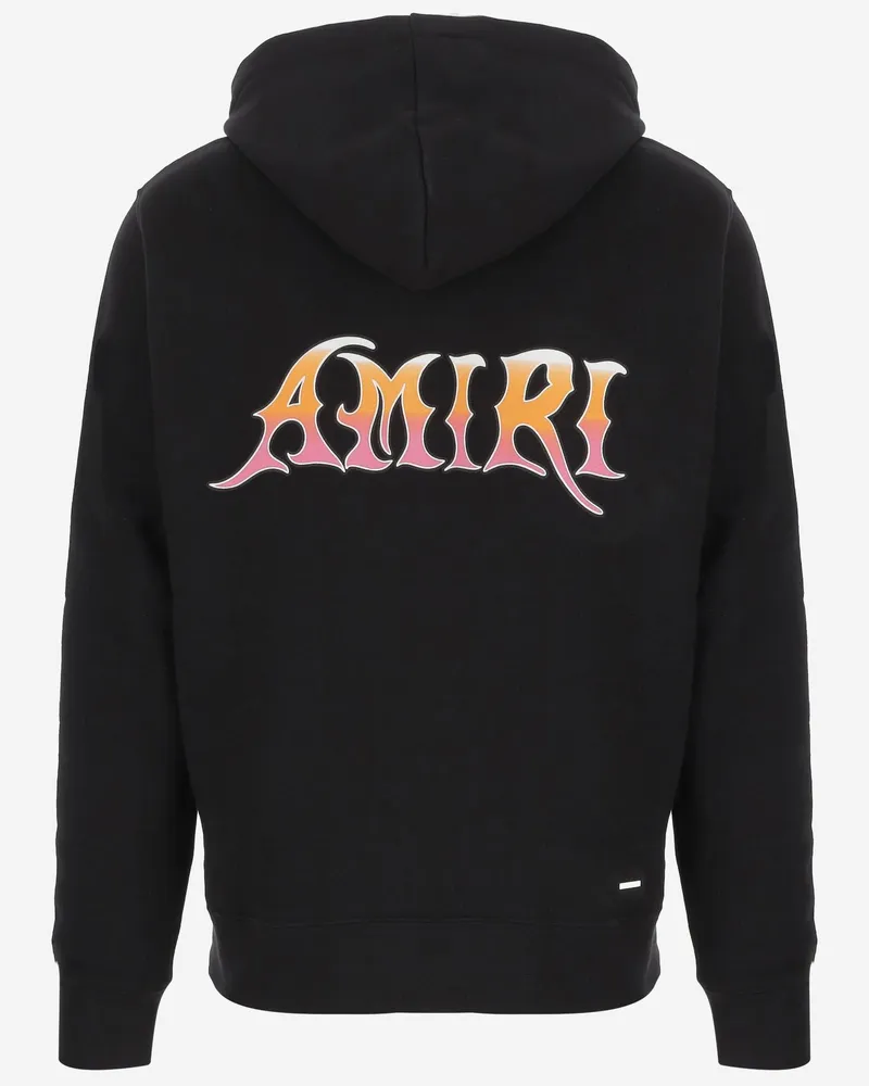Amiri Men's Cotton Hoodie Black T-Shirts And Polos Black