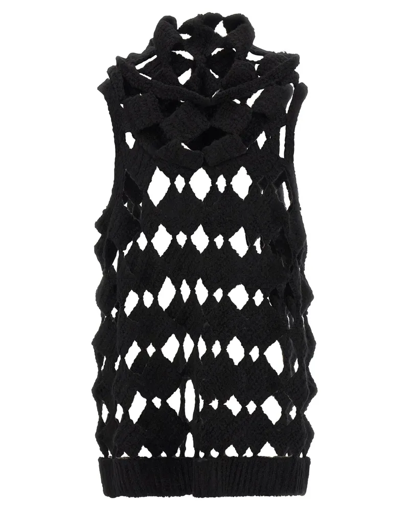 Rick Owens Sarutanya Tank Top — Black Black