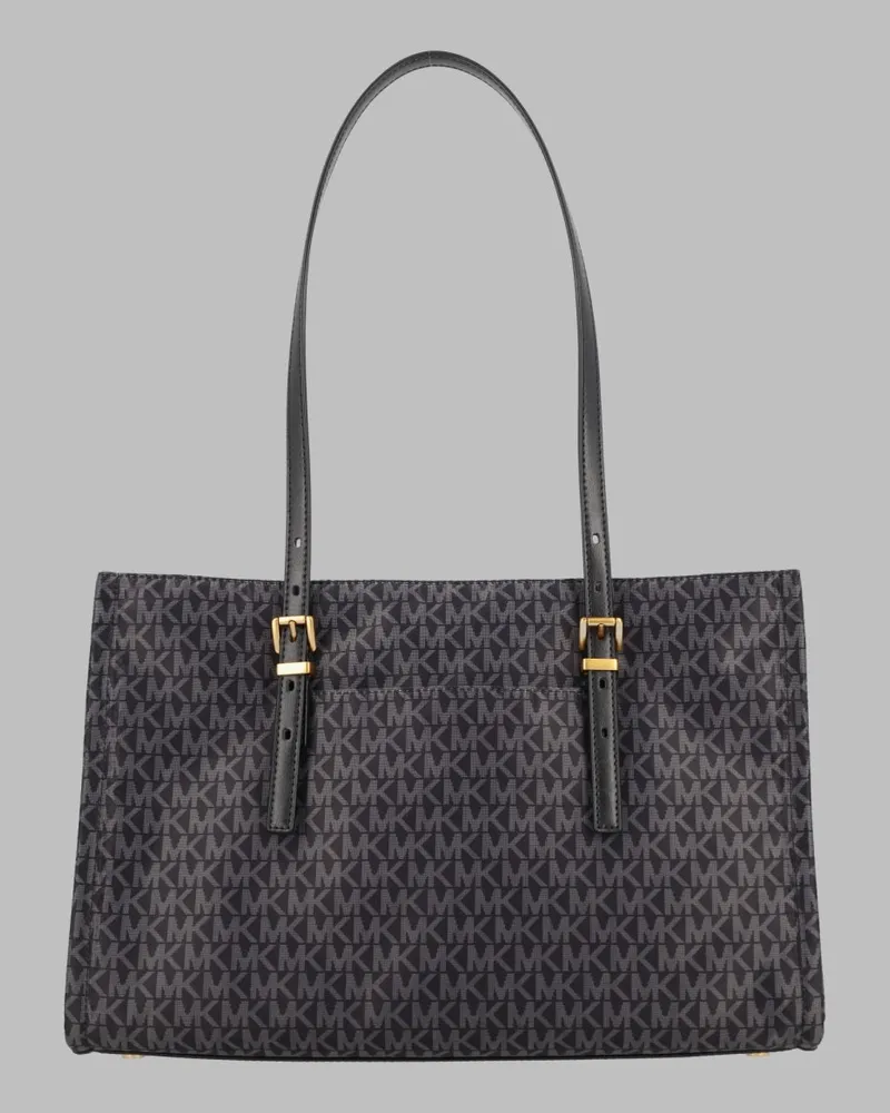 Michael Kors Women's Tote Bag Zadie Black Polyester Shoulder Black