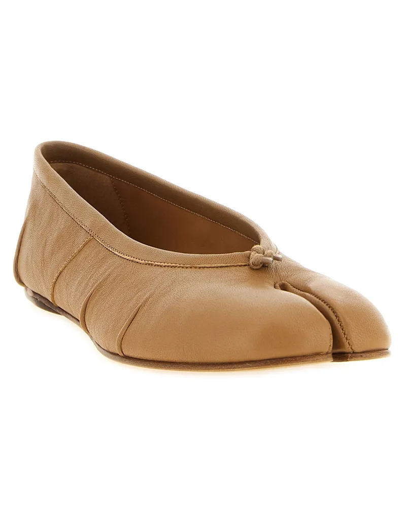 Maison Margiela Tabi Ballet Flats — Camel Camel