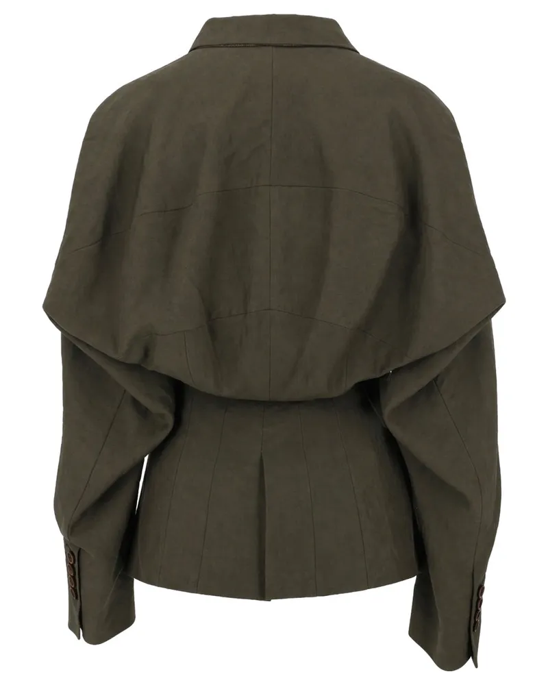 Uma Wang Women Kaia Jacket Grey Linen Blend Viscose Gray