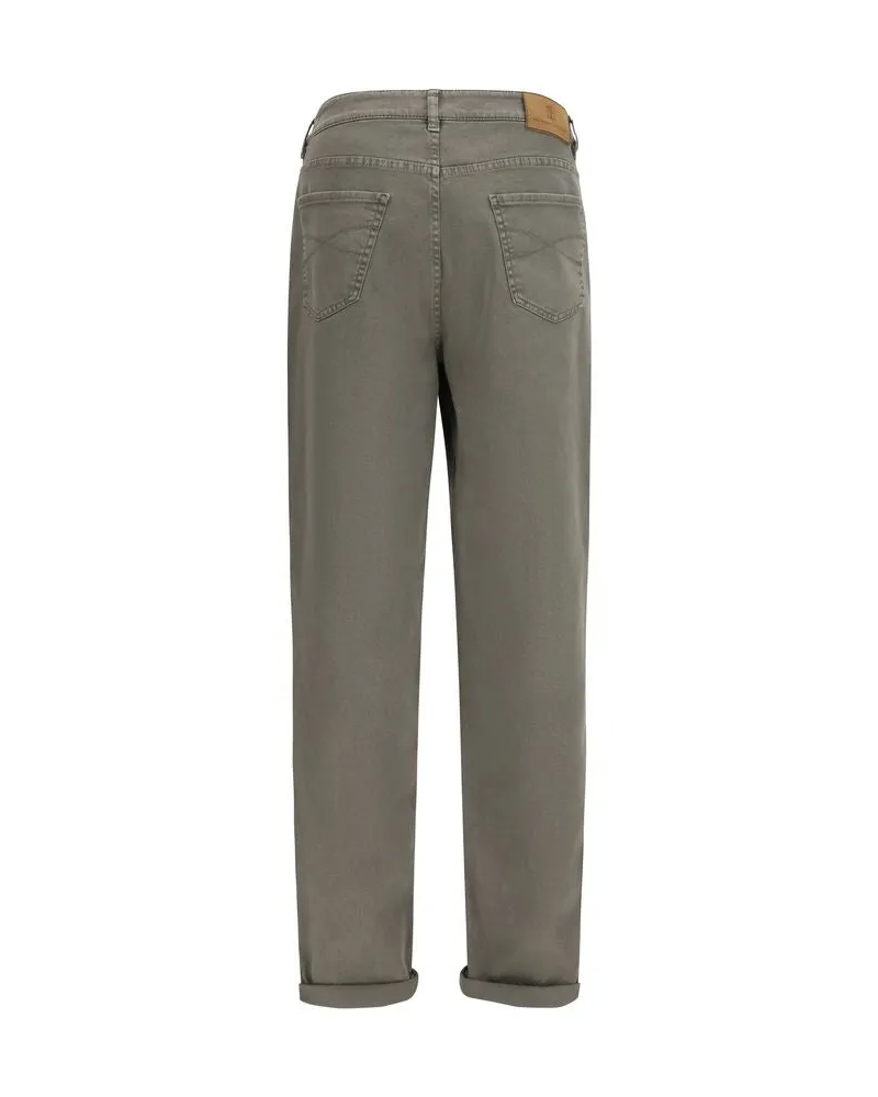 Brunello Cucinelli Men's Bicolor Cotton Jeans Denim Clothing Gray