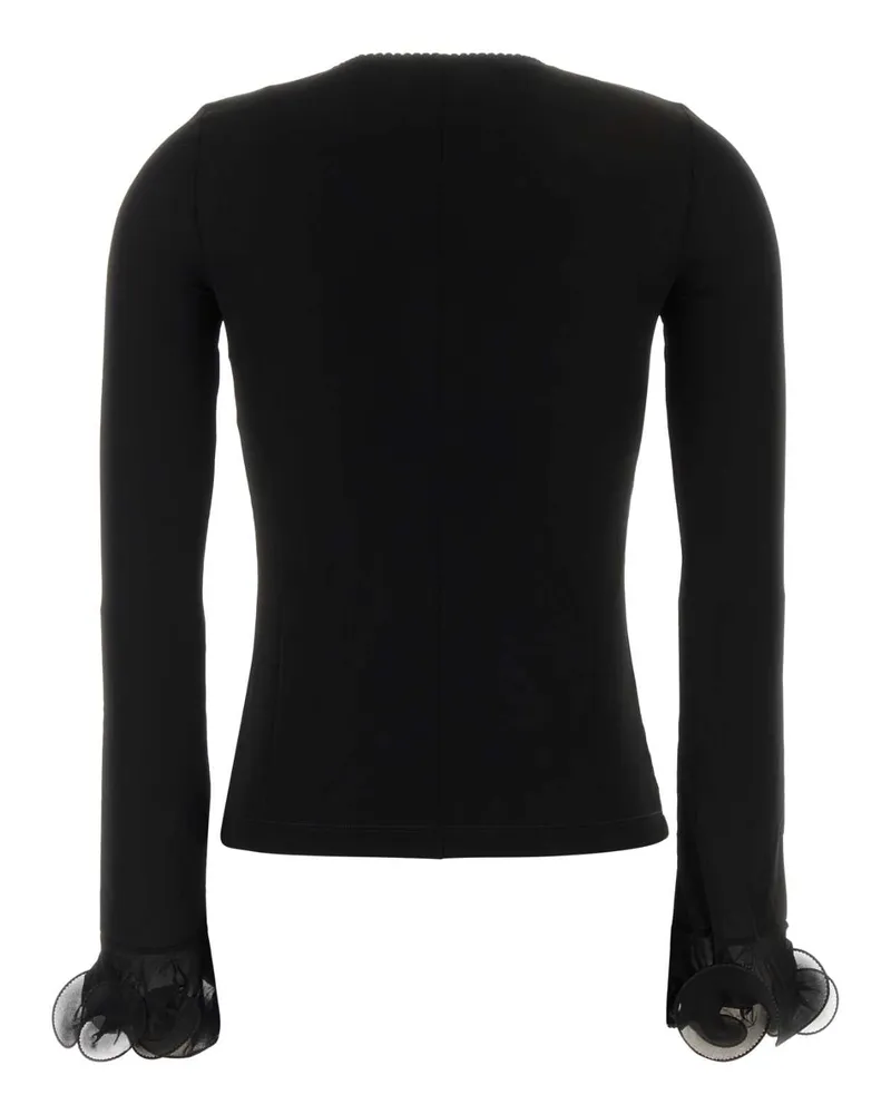 Moschino Women's Black Jersey Top Nero Maglie Sweater Black