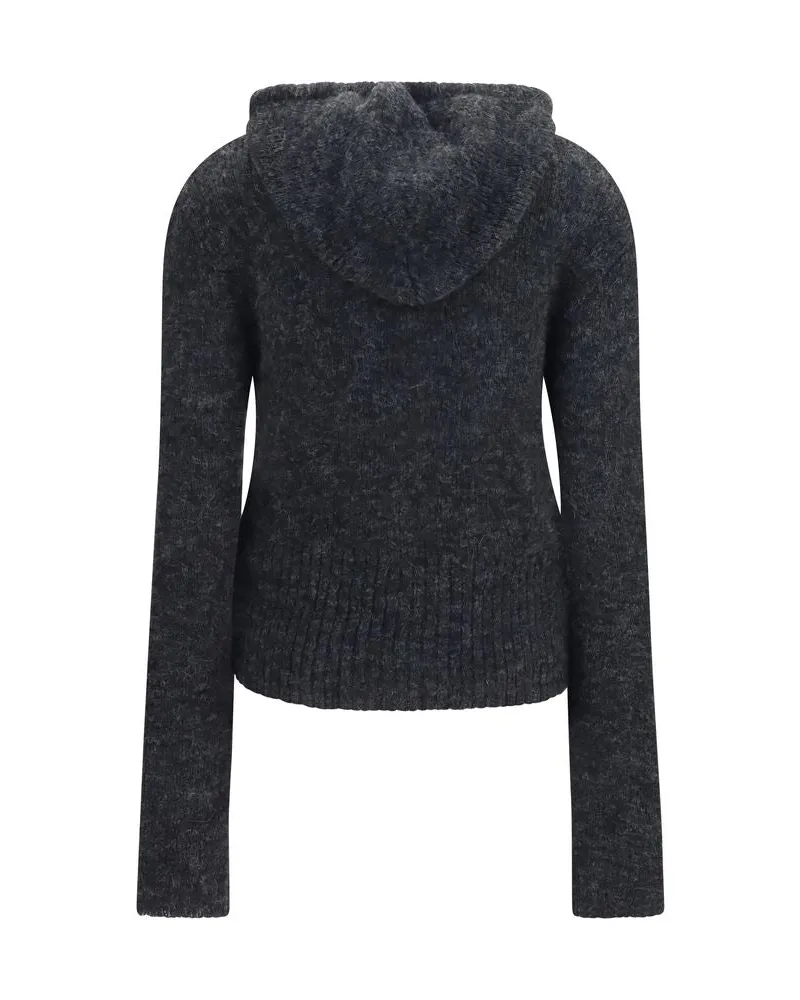 Our Legacy Women's Gray Alpaca Vicugna Pacos Hoodie Clothing Gray
