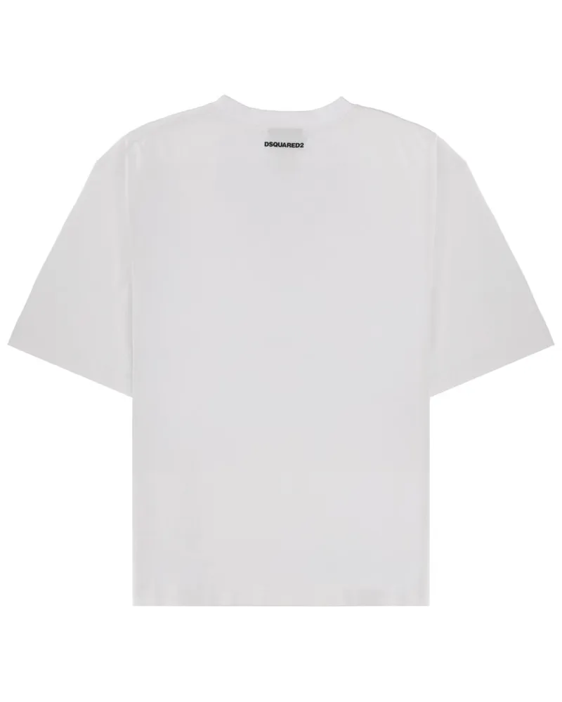 Dsquared2 Loose Fit Cotton T-Shirt — White White