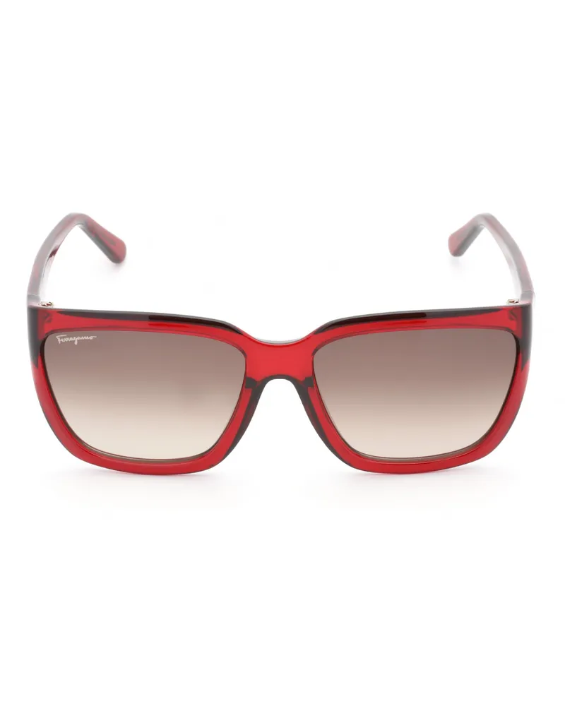 Ferragamo Women's Salvatore  Sf1018s Sunglasses Clear Red