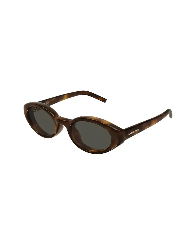 Saint Laurent SL567PLUMP Sunglasses — Havana Havana