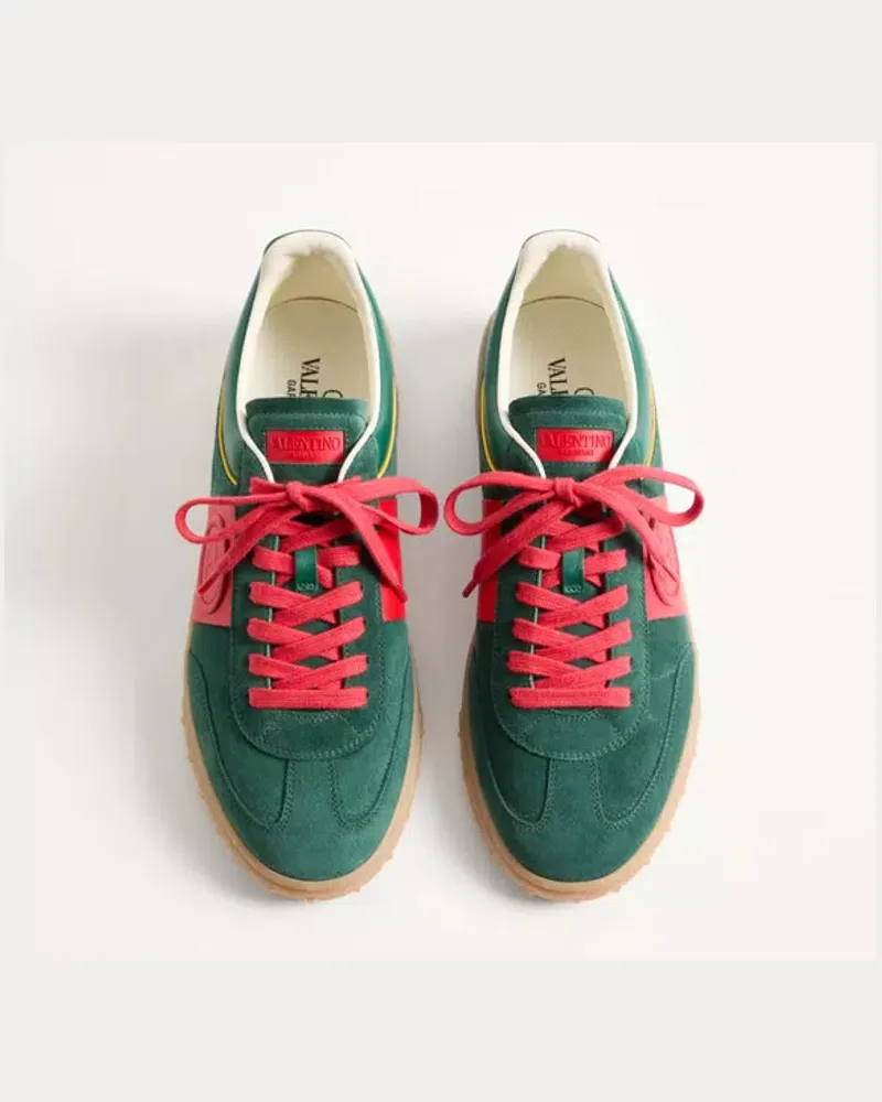 Valentino Garavani Basket Val E26 Sneaker — Green Green