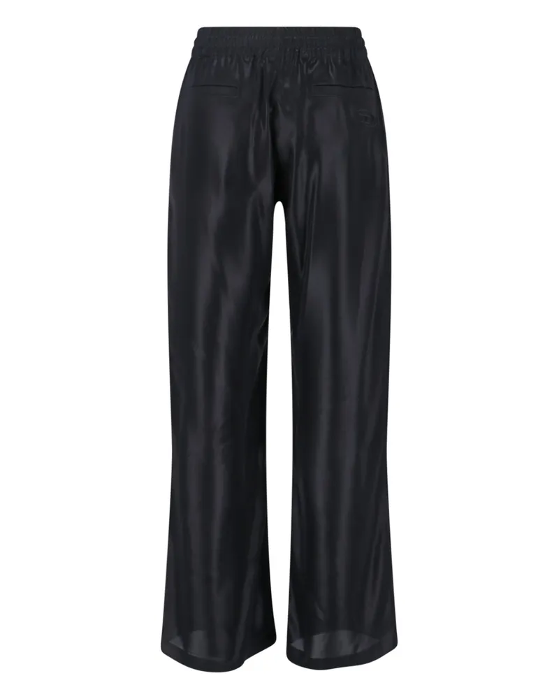 Diesel Women's Trousers Black Polyester Black