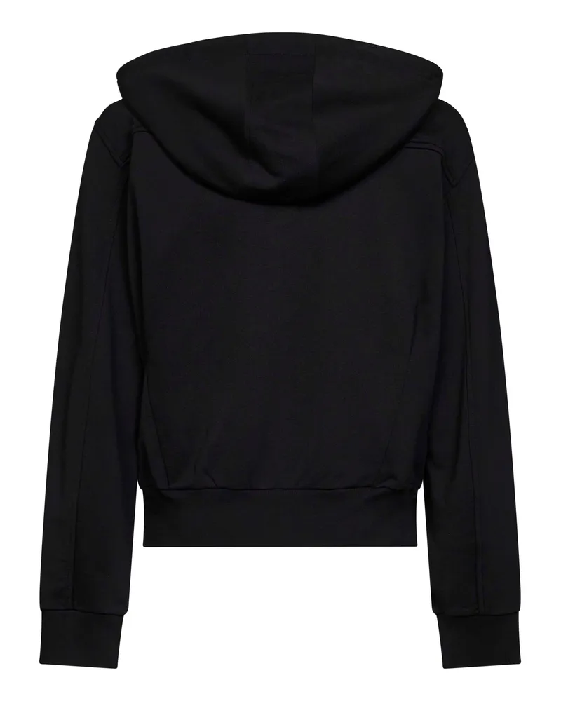 Dries van Noten Men's Zip-Up Hoodie Harrino Wool Black Sweatshirts Sweater Black