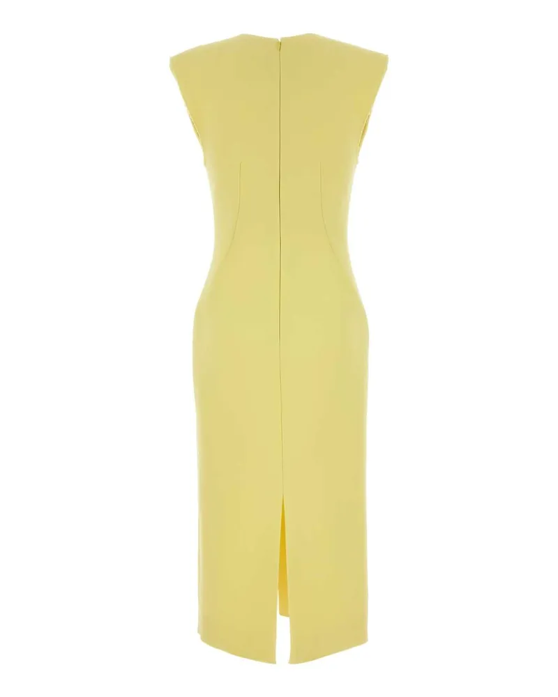 Givenchy Women's Yellow Stretch Crepe Dress Acidyellow Abiti Yellow