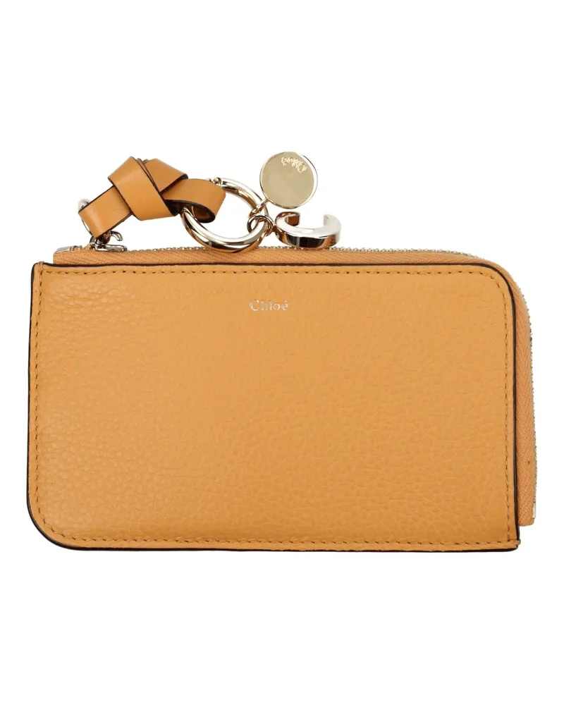 Chloé Women's Orange Leather Wallet Orange
