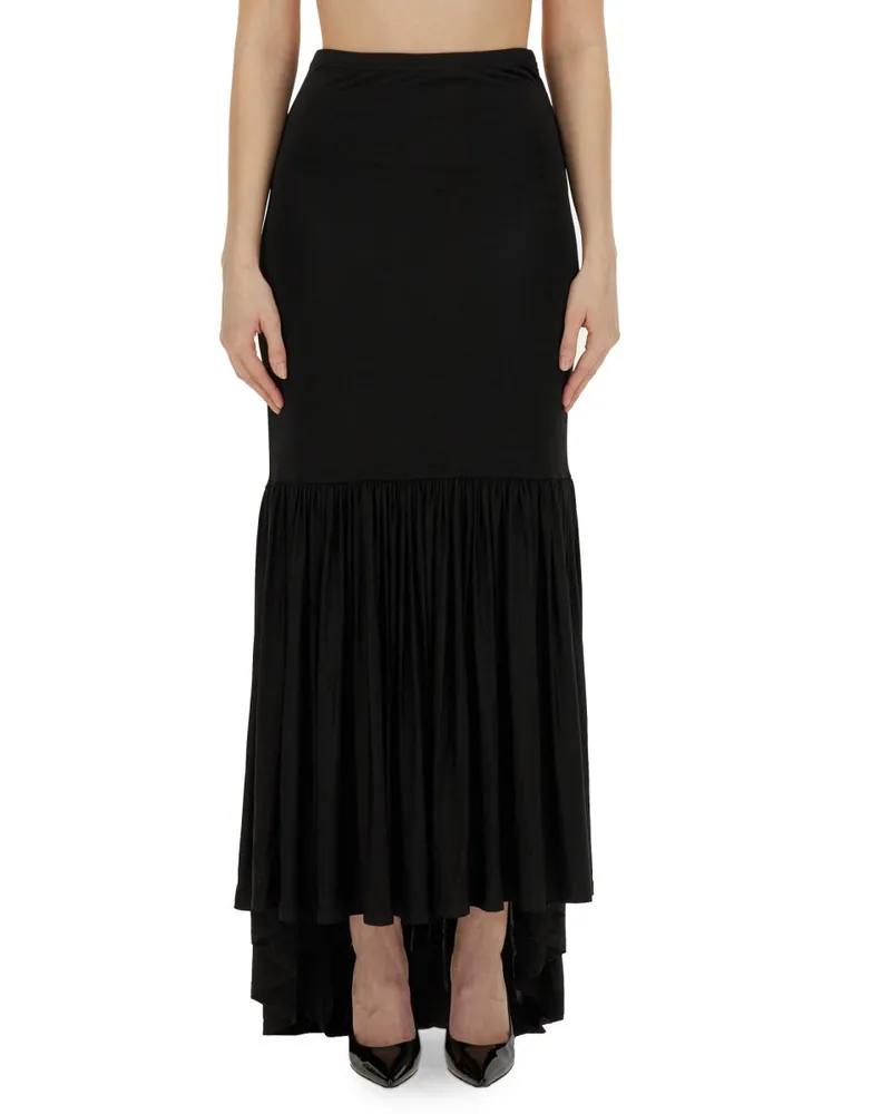 Nina Ricci Jersey Viscose Skirt — Black Black