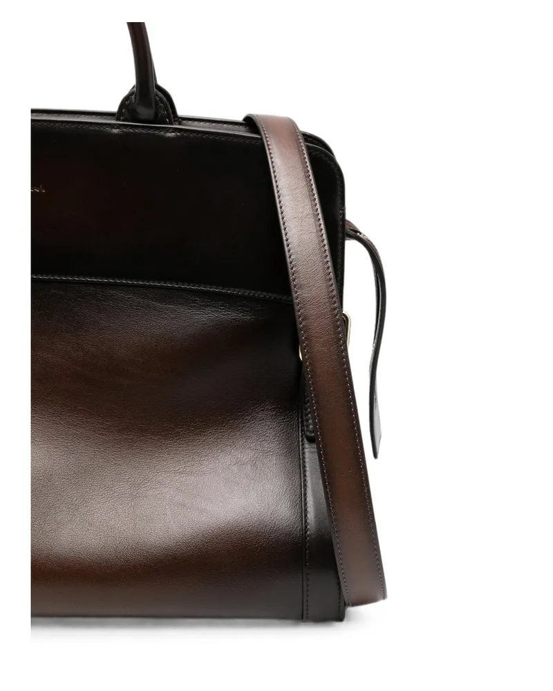 Santoni Hvplt Top Handle Bag — Brown Brown