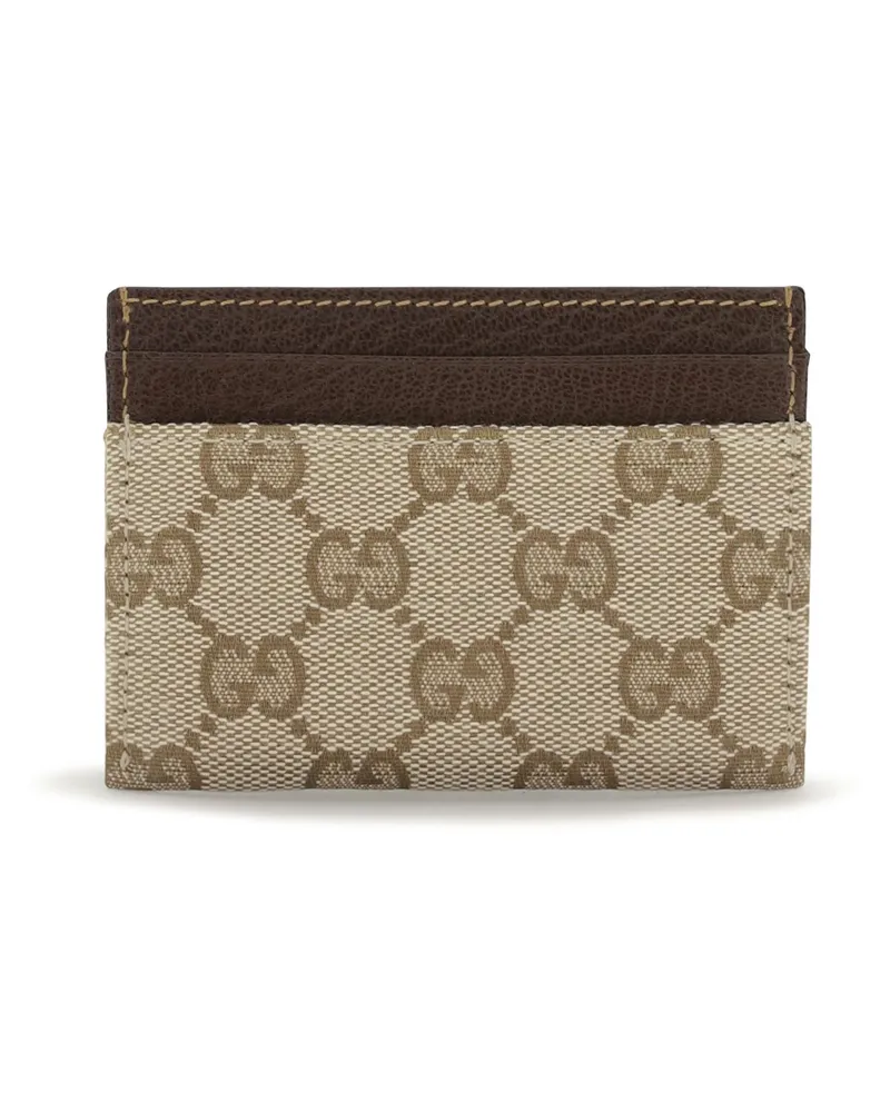 Gucci Horsebit Card Case — Beige Beige