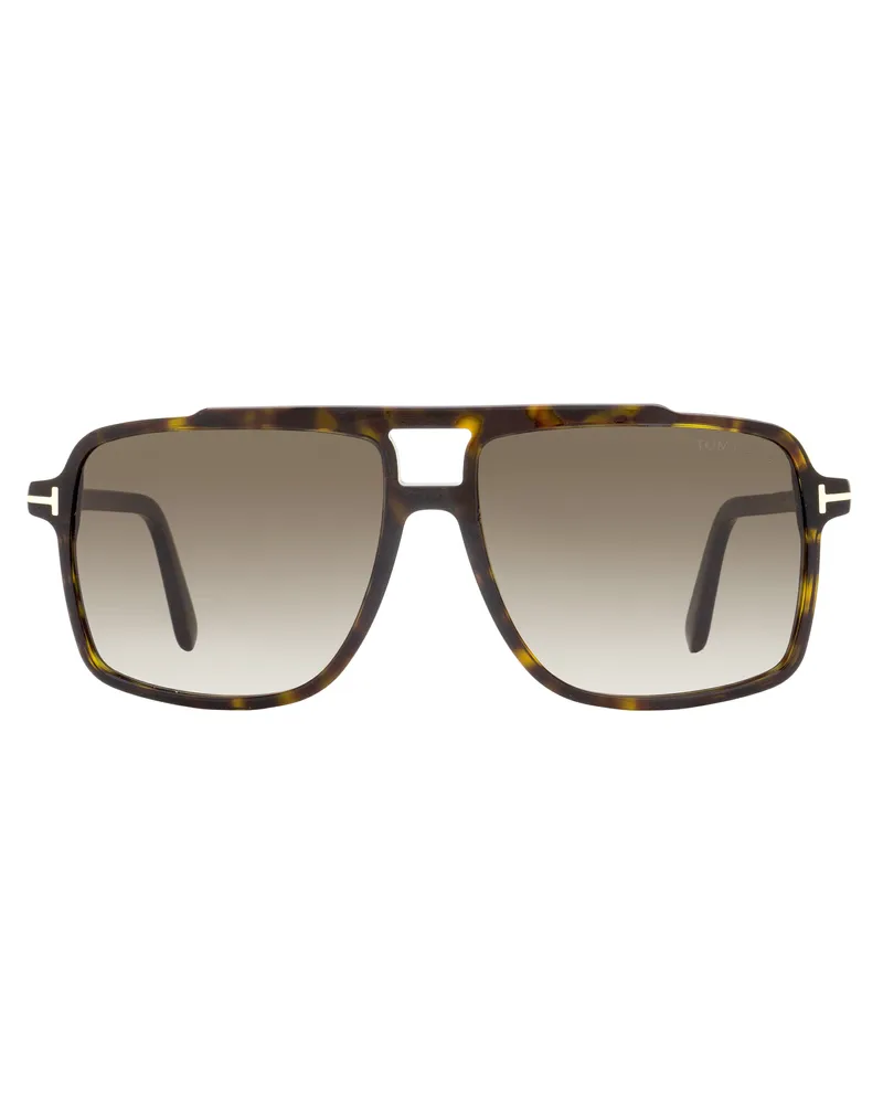 Tom Ford TF1177 Pilot Acetate Sunglasses — Brown Brown