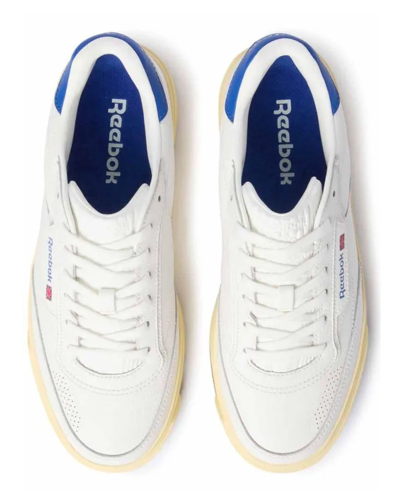 Reebok Men's Sneakers Club C Blue Leather Trainers White