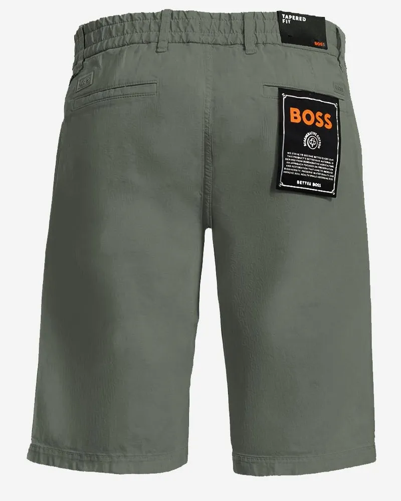 HUGO BOSS Men's Stretch Cotton Pants Green Short Green